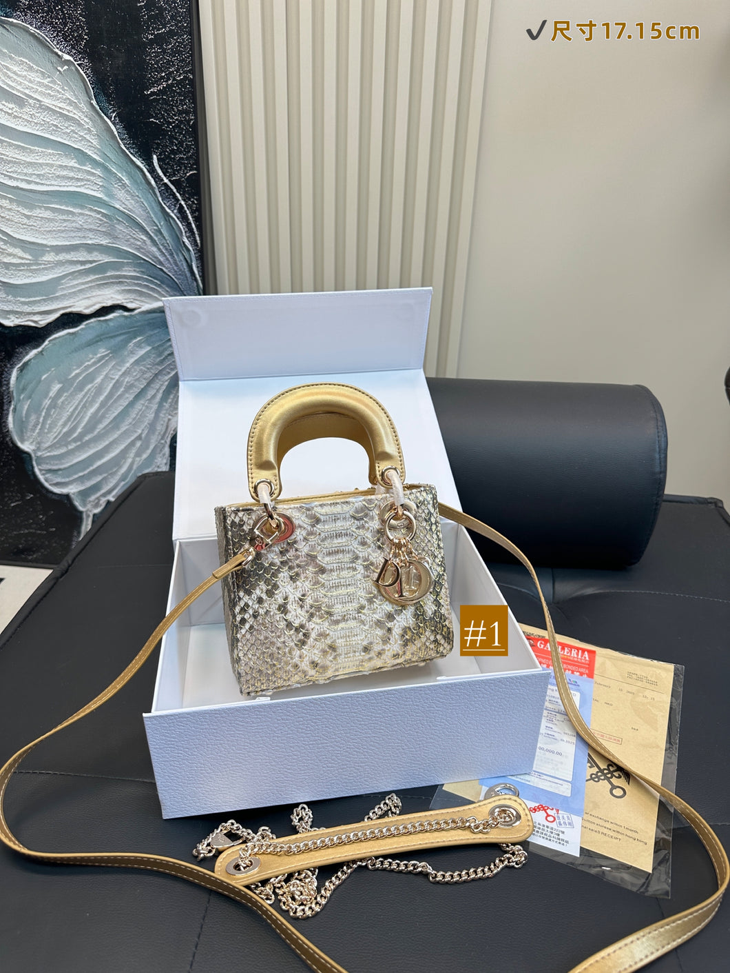 DR531 Mini Lady Dior Bag / 6.5x6x3inches