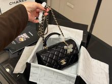 Load image into Gallery viewer, CC1213 Chanel 25K Bow Handle CF MINI Chain Bag/20X12CM
