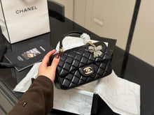 Load image into Gallery viewer, CC1213 Chanel 25K Bow Handle CF MINI Chain Bag/20X12CM
