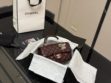 Load image into Gallery viewer, CC1213 Chanel 25K Bow Handle CF MINI Chain Bag/20X12CM
