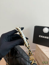 Load image into Gallery viewer, CC1216 Chanel 26c Early Spring New Pearl Chain Square Fat /20X12CM
