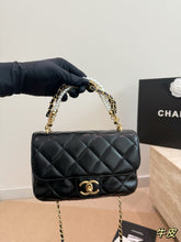 Load image into Gallery viewer, CC1216 Chanel 26c Early Spring New Pearl Chain Square Fat /20X12CM
