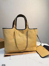Load image into Gallery viewer, CC1217 Chanel Straw Woven Tote Bag /42X33CM
