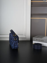 Load image into Gallery viewer, FF324 Fendi Baguette Denim Shoulder Bag / 26 x 13 cm
