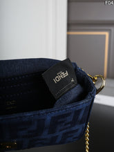 Load image into Gallery viewer, FF325 Fendi Baguette Denim Shoulder Bag / 20 x 10 cm
