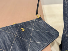 Load image into Gallery viewer, CC1353 Chanel Denim Tote Bag / 43 x 33 cm
