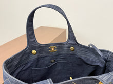 Load image into Gallery viewer, CC1353 Chanel Denim Tote Bag / 43 x 33 cm
