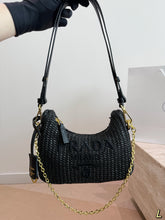 Load image into Gallery viewer, PD373 Prada Woven Straw Bag / 22 x 12 cm
