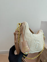Load image into Gallery viewer, PD373 Prada Woven Straw Bag / 22 x 12 cm

