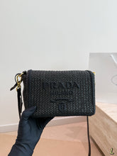 Load image into Gallery viewer, PD374 Prada Raffia Woven Handbag / 20 x 14 cm
