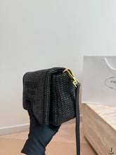 Load image into Gallery viewer, PD374 Prada Raffia Woven Handbag / 20 x 14 cm
