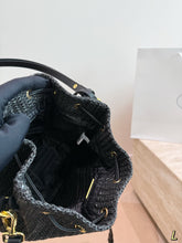 Load image into Gallery viewer, PD375 Prada Raffia Woven Bucket Bag / 19 x 23 cm
