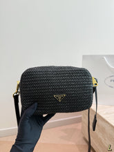Load image into Gallery viewer, PD376 Prada Raffia Woven Camera Bag / 20 x 12 cm
