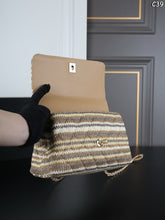 Load image into Gallery viewer, CC1362 Chanel 23A Braided Coco Handle Bag / 23 x 14 cm
