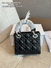 Load image into Gallery viewer, DR602 Dior Lady Dior Mini with Bow Detail / 17 x 14 x 7 cm

