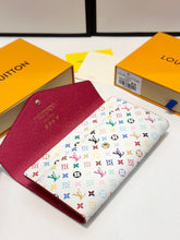 Load image into Gallery viewer, LB1412 Louis Vuitton x Takashi Murakami Sarah Wallet / 19x10 cm

