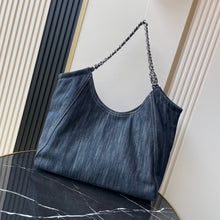 Load image into Gallery viewer, CC1377 Chanel Vintage Denim Tote / HIGHEST QUALITY VERSION / 48 x 35 x 14 cm
