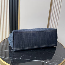 Load image into Gallery viewer, CC1377 Chanel Vintage Denim Tote / HIGHEST QUALITY VERSION / 48 x 35 x 14 cm
