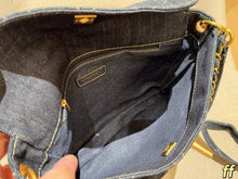 Load image into Gallery viewer, CC1381 Chanel 25P Denim Hobo Messenger Bag / 28 x 23 x 5 cm
