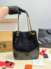 Load image into Gallery viewer, YSK472 YSL Niki Shopping Bag in Distressed Leather / 25 x 28 cm

