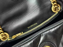 Load image into Gallery viewer, BCG062 Women&#39;s Crush Chain Bag Small in Black / 9.8x5.9x3.1inch / HIGHEST QUALITY VERSION
