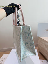 Load image into Gallery viewer, DR651 Dior CD Book Tote 25 with 3D Embroidery / 35 x 28 cm
