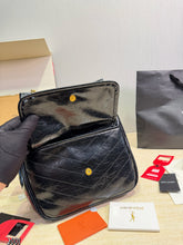 Load image into Gallery viewer, YSK472 YSL Niki Shopping Bag in Distressed Leather / 25 x 28 cm
