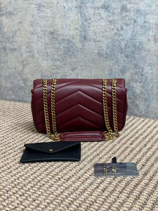 YSK420 LOULOU Small in MATELASSÉ Lambskin / 9.4" x 5.5" x 2.4"/HIGHEST QUALITY VERSION