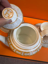 Load image into Gallery viewer, JW1017 Hermes Golden Mosaic Tea Set / 5-Piece Porcelain Collection
