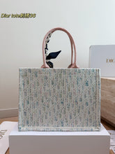 Load image into Gallery viewer, DR651 Dior CD Book Tote 25 with 3D Embroidery / 35 x 28 cm
