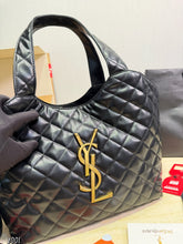 Load image into Gallery viewer, YSK470 YSL Loulou Tote Bag in Black Calfskin / 31 x 28 cm
