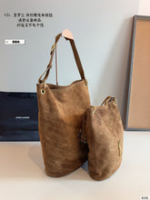 Load image into Gallery viewer, YSK431 NIKI Supple Small/Medium Bucket in Suede

