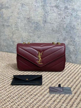 Load image into Gallery viewer, YSK420 LOULOU Small in MATELASSÉ Lambskin / 9.4&quot; x 5.5&quot; x 2.4&quot;/HIGHEST QUALITY VERSION
