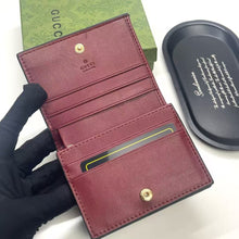 Load image into Gallery viewer, GC744 GG Emblem small wallet / W4.3&quot; x H3.3&quot; x D1.2&quot;
