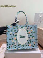 Load image into Gallery viewer, DR648 Dior Book Tote Embroidered Shopping Bag / 35 x 28 cm
