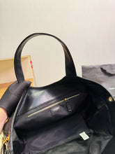 Load image into Gallery viewer, YSK470 YSL Loulou Tote Bag in Black Calfskin / 31 x 28 cm
