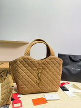 Load image into Gallery viewer, YSK471 YSL Icare Tote Bag in Suede / 31 x 28 cm

