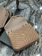 Load image into Gallery viewer, YSK302 Loulou Medium in Quilted Suede / HIGHEST QUALITY VERSION / 12.5 x 8.6 x 3.5 INCHES
