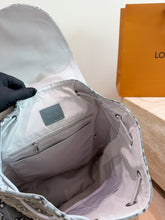 Load image into Gallery viewer, LB1534 LV Christopher PM Backpack in Embossed Denim  / 38 x 44 x 12.5 cm
