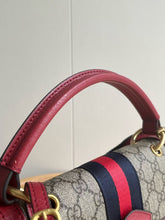 Load image into Gallery viewer, GC745 Gucci Queen Margarent Top Handle Bag / 9.8x6.7x4.7inch
