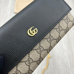 GC650 GG Marmont Chain Wallet / 7.5’’W x 4”H