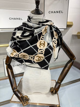 Load image into Gallery viewer, CLTH502 Chanel Cashmere-Silk Square Scarf / 140 × 140 cm
