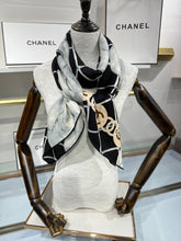 Load image into Gallery viewer, CLTH502 Chanel Cashmere-Silk Square Scarf / 140 × 140 cm
