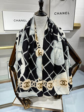Load image into Gallery viewer, CLTH502 Chanel Cashmere-Silk Square Scarf / 140 × 140 cm
