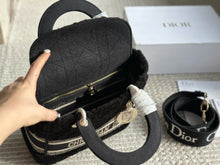 Load image into Gallery viewer, DR471 Medium Lady Dior Bag /  9.5 x 8.5 x 4.5 inches
