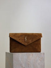 Load image into Gallery viewer, YSK432 CASSANDRE Large Envelope Pouch in Suede / 11.6&quot; x 7.1&quot; x 1.8&quot; / HIGHEST QUALITY VERSION
