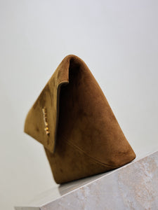 YSK432 CASSANDRE Large Envelope Pouch in Suede / 11.6" x 7.1" x 1.8" / HIGHEST QUALITY VERSION
