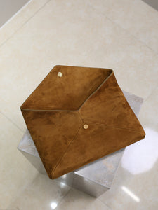 YSK432 CASSANDRE Large Envelope Pouch in Suede / 11.6" x 7.1" x 1.8" / HIGHEST QUALITY VERSION