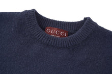 Load image into Gallery viewer, CLTH505 Gucci 24FW Dispersed Letter Crewneck Knit Sweater / Wool-Cotton Blend

