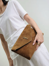 Load image into Gallery viewer, YSK432 CASSANDRE Large Envelope Pouch in Suede / 11.6&quot; x 7.1&quot; x 1.8&quot; / HIGHEST QUALITY VERSION
